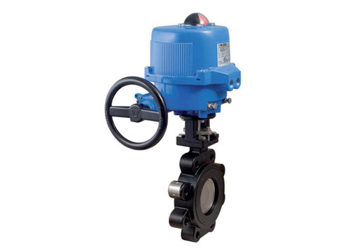 5" Bonomi ME8101-00 - Butterfly Valve, High Performance, Lug Style, Carbon Steel, with Metal Electric Actuator