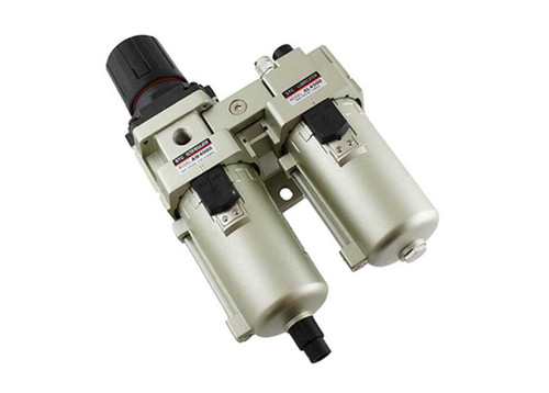 STC AC4010-06DM - 3/4" NPT Stacking Air Filter- Regulator- Lubricator with Metal Bowl  (105 SCFM)