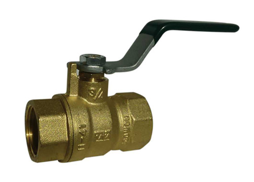 3/4" Red White Valve 5592AB - Lead Free, Brass, Full-Port, Threaded End, Ball Valve