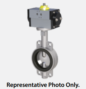 20" Max-Air 200-650-479-D823H-MA - Wafer Style Butterfly Valves, Double Acting Pneumatic, Stainless Steel Body, Polished Stainless Steel Disc, EPDM Seat