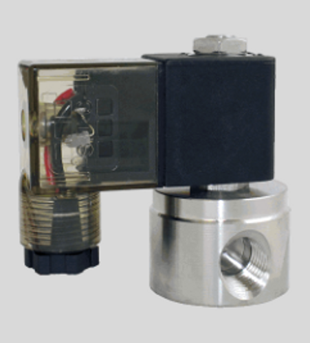 STC 2S012-A- 1/8" Stainless Steel, Solenoid Valve 2-Way, Normally Closed, Direct Acting