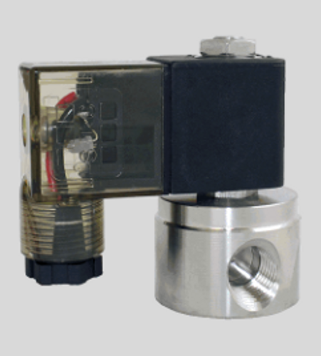 STC 2S012-A- 1/4" Stainless Steel, Solenoid Valve 2-Way, Normally Closed, Direct Acting