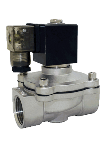 STC 2S160- 3/8" Stainless Steel, Solenoid Valve 2-Way, Normally Closed