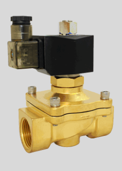 STC 2WO350- 1-1/4" NPT Solenoid Valve, Brass Body, 2-Way, Normally Open, Direct Lift Diaphragm