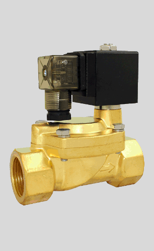 STC 2D250- 1" Brass, Pilot Solenoid Valve 2-Way, Normally Closed, Anti-Hammering, Slow Closing,