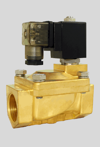 STC 2R400- 1-1/2" Brass, Solenoid Valve 2-Way, Normally Closed, Pilot-Operated Diaphragm