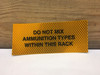 Reflective Signs 3MN503DG 3M Pack of 10 "DO NOT MIX AMMUNITION"