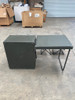 US Military Portable Officer's Field Desk Headquarters Table Trunk