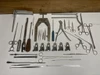 Lot of 38 Mixed Surgical Instruments Forceps Scissors Retractors + More Parts