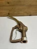 Morrison Bros Dubuque 300 Brass Manual Fuel Hose Nozzle Gas Pump Vintage