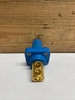 Hubbell HBLFRBL 400A 600V Female Single Pole Panel Mount Receptacle Blue