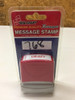 Draft Message Fixed Type Rubber Stamp 8026 Skilcraft Red Pre-Inked