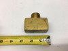 Pipe Tee 12-12-12 130425 PRA Brass Fittings Female Pipe 1",  Male Pipe 1”