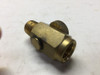 Pipe Flow Connector Valve Brass 1 5/8" Overall Length
