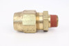 3/8" Brass Pipe to Hose Straight Adapter 12281