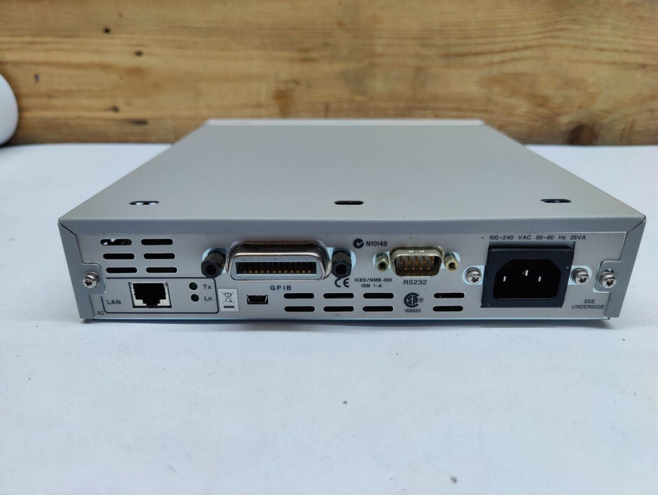 LAN/GPIB Gateway Module E5810A Agilent 100-240 VAC 50-60HZ 25VA