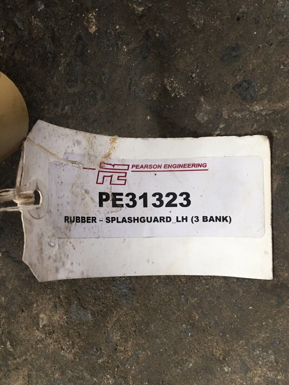 Rubber Splash Guard Left-Hand (3 Bank) PE31323 Pearson Engineering