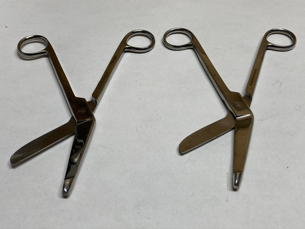 Stainless Steel Pakistan Bandage Scissors Lot Of 2