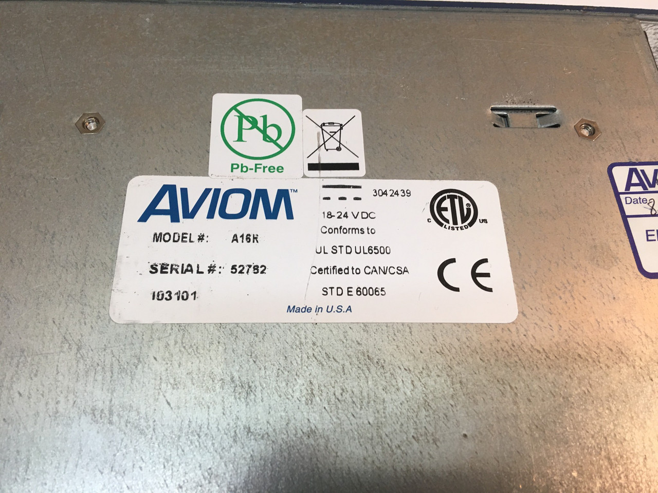 Rackmount Personal Mixer A-16R Aviom SN: 52782