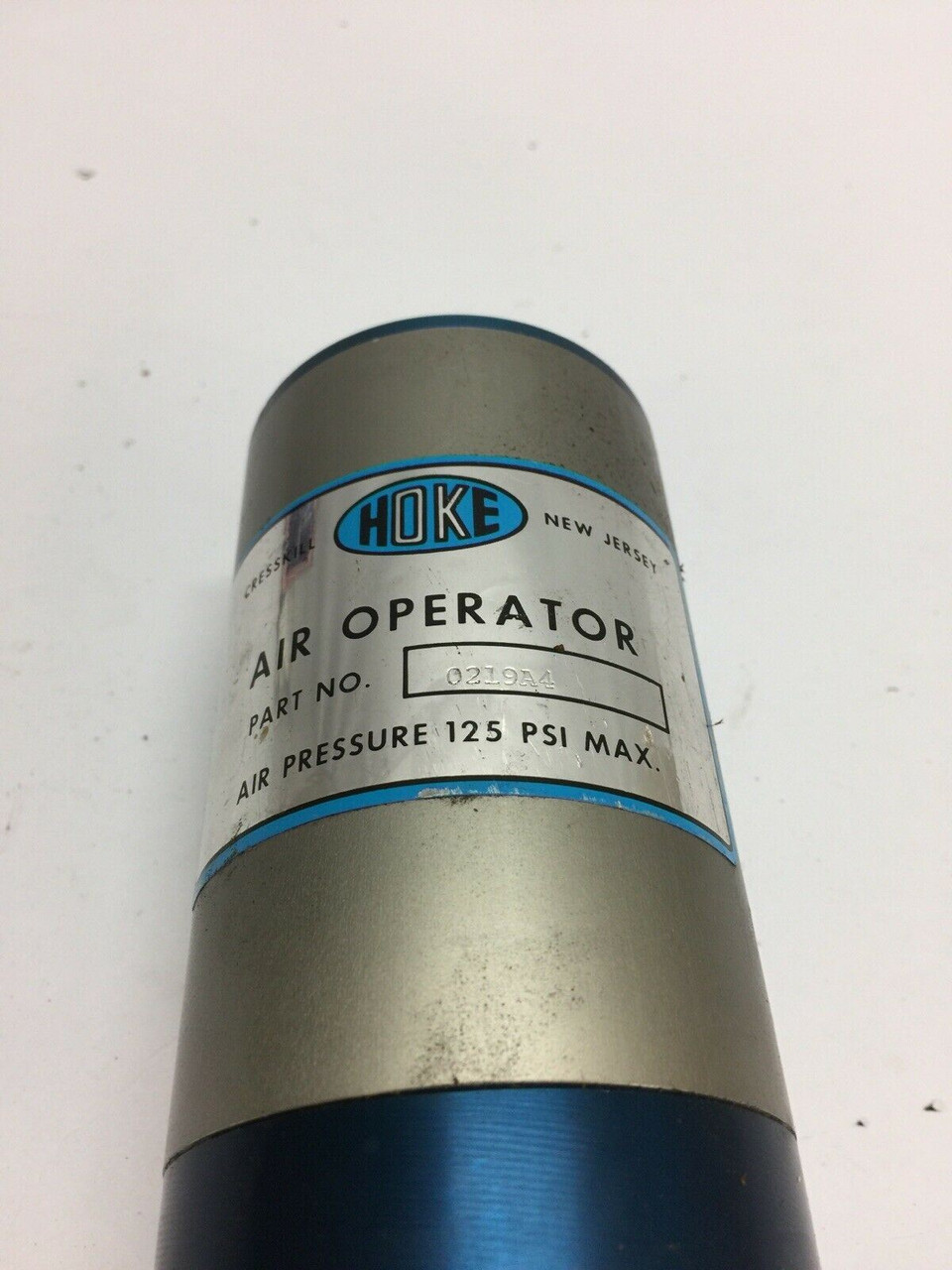 Pneumatic Air Operator Valve 0219A4 Hoke