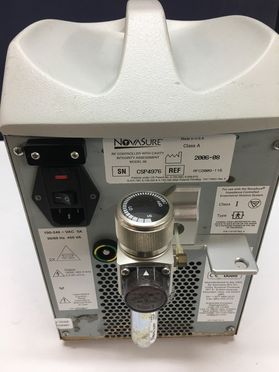 NovaSure Model 09 RF Controller w/ Cavity Integrity Assessment