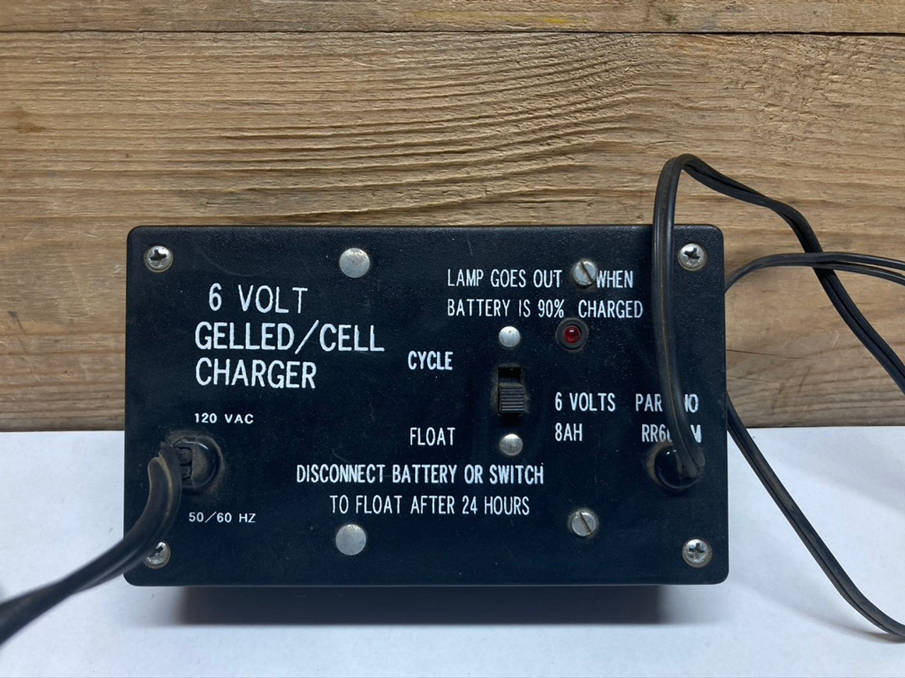 6 Volt Gel/Cell Charger RR6600M R & R Electronic