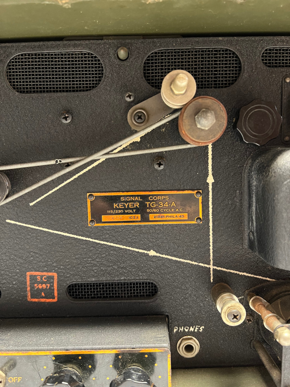 Army Signal Corps Keyer TG-34-A Morse Code Trainer