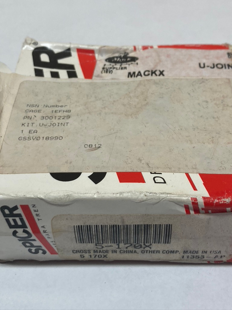 Vehicle Universal Joint Spicer 5-170X Spicer