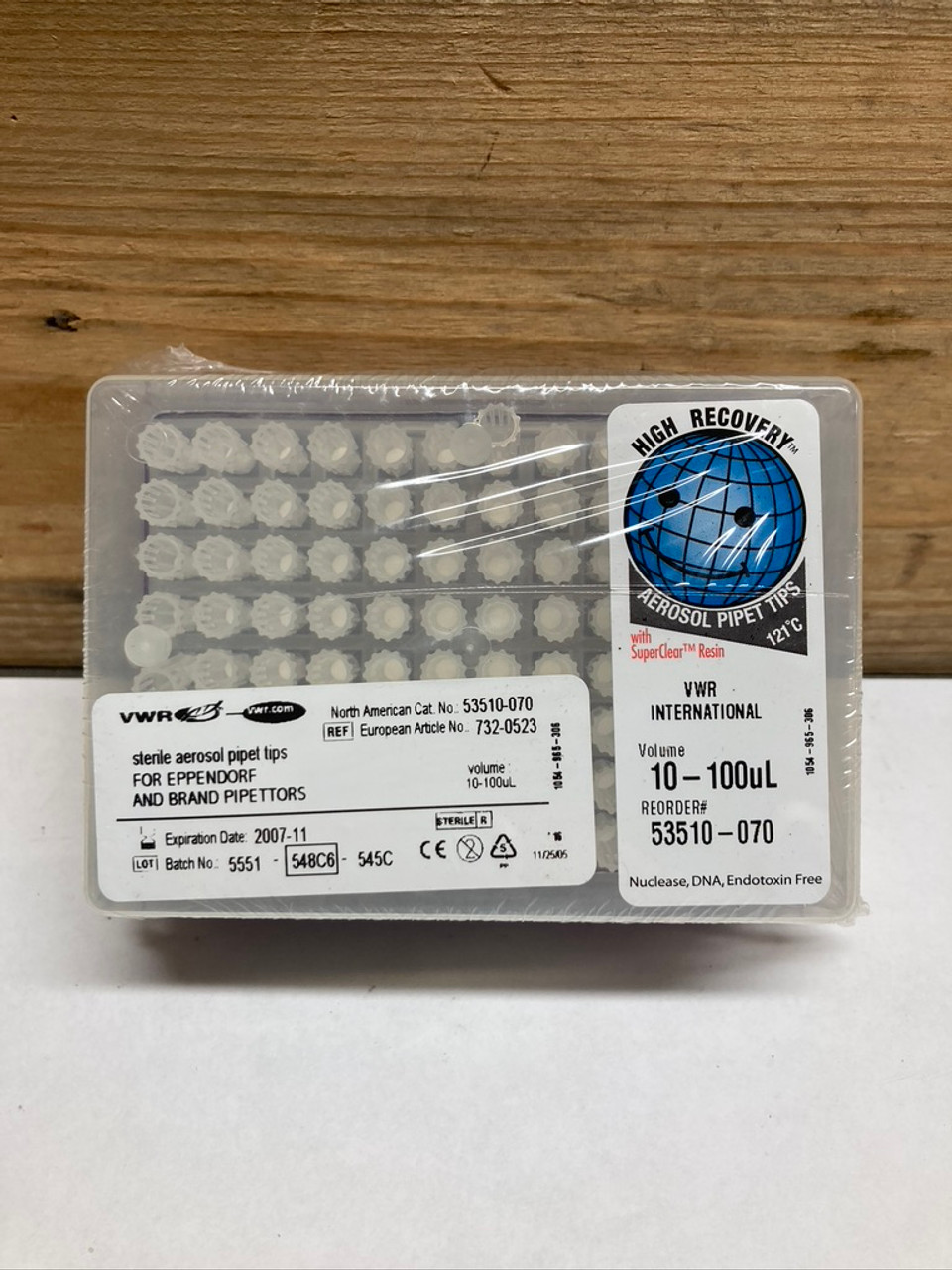 Sterile Aerosol Pipet Tips 53510-070 VWR