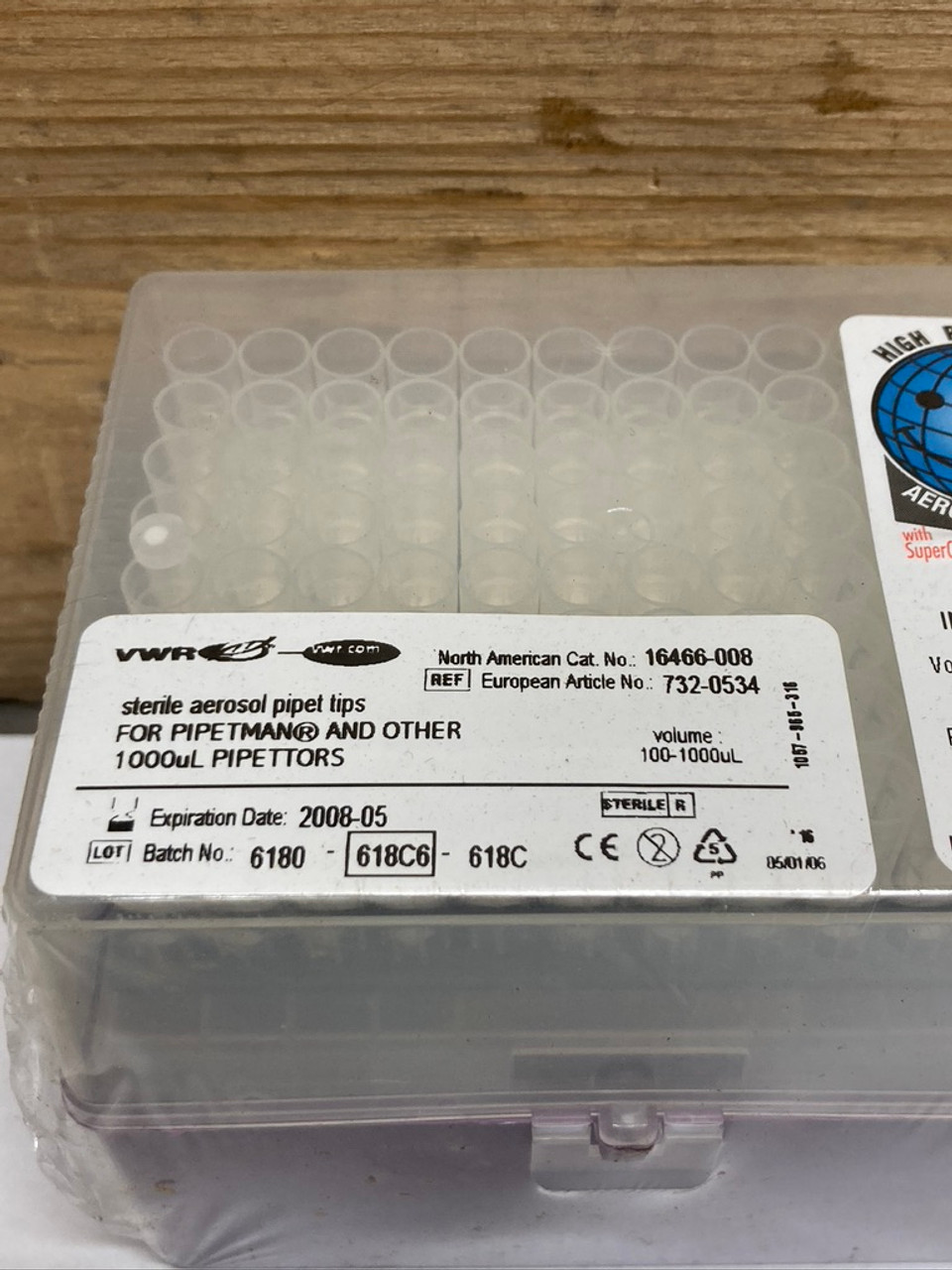 Sterile Aerosol Pipet Tips 16466-008 VWR