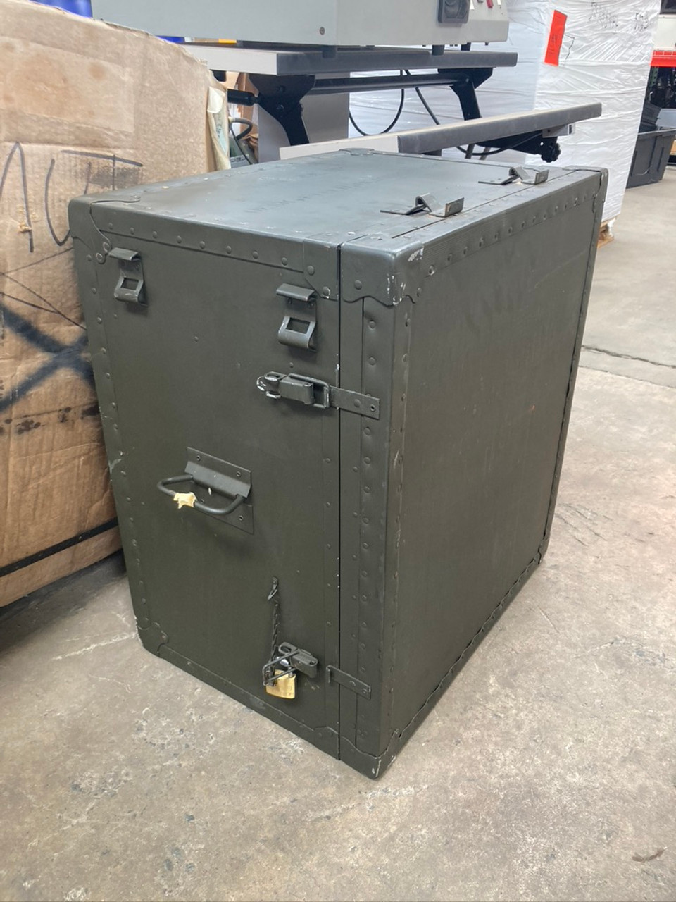 US Military Portable Officer's Field Desk Headquarters Table Trunk