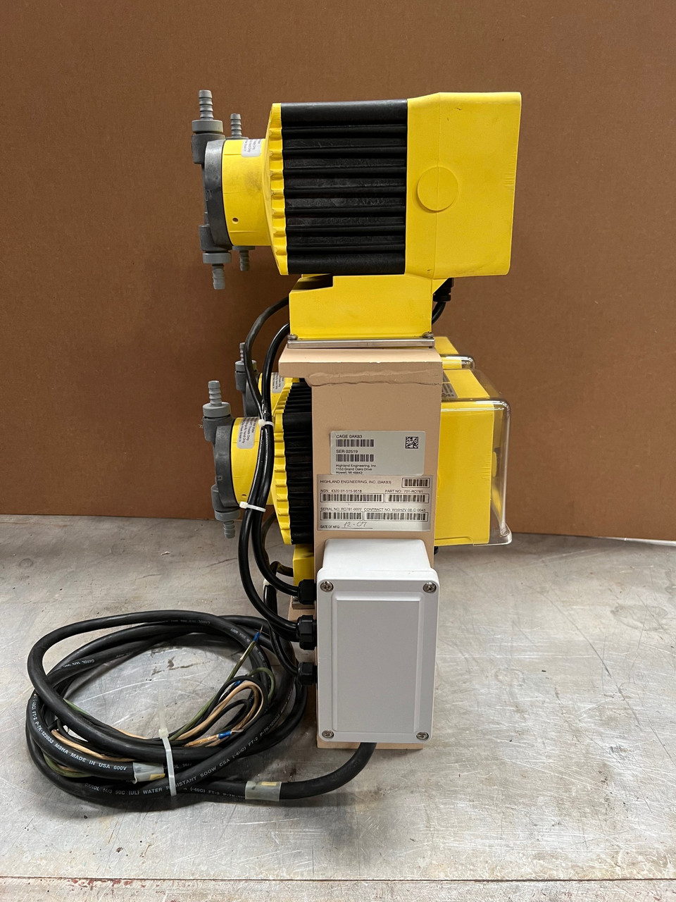 Water Treatment Metering Dosing Pumps 701-RO781 Highland Engineering