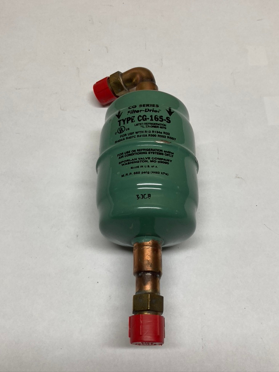 CG Series Filter Drier Type CG-165-S Sporlan Valve