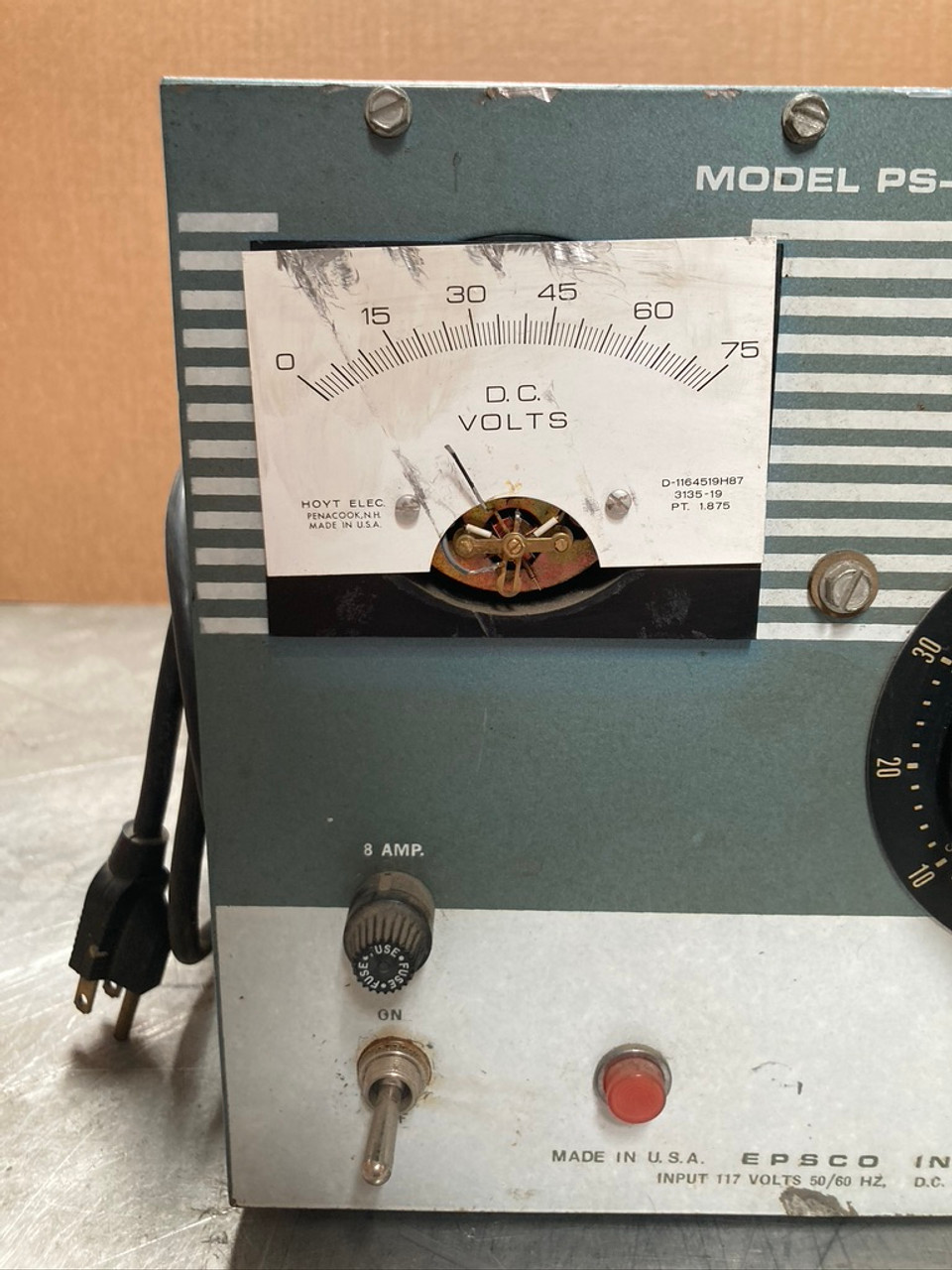 Filtered D.C. Power Supply PS-5 Epsco