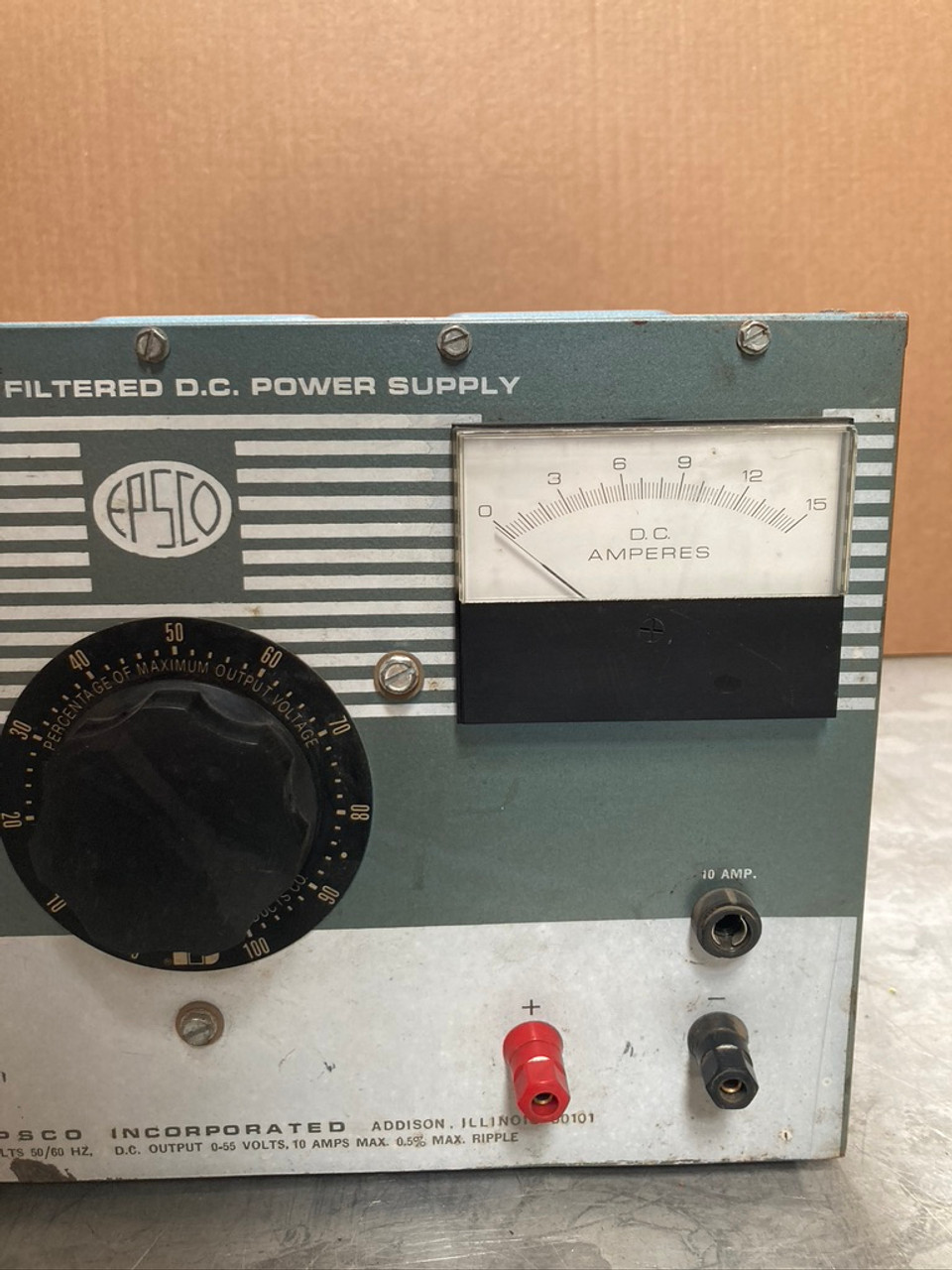 Filtered D.C. Power Supply PS-5 Epsco