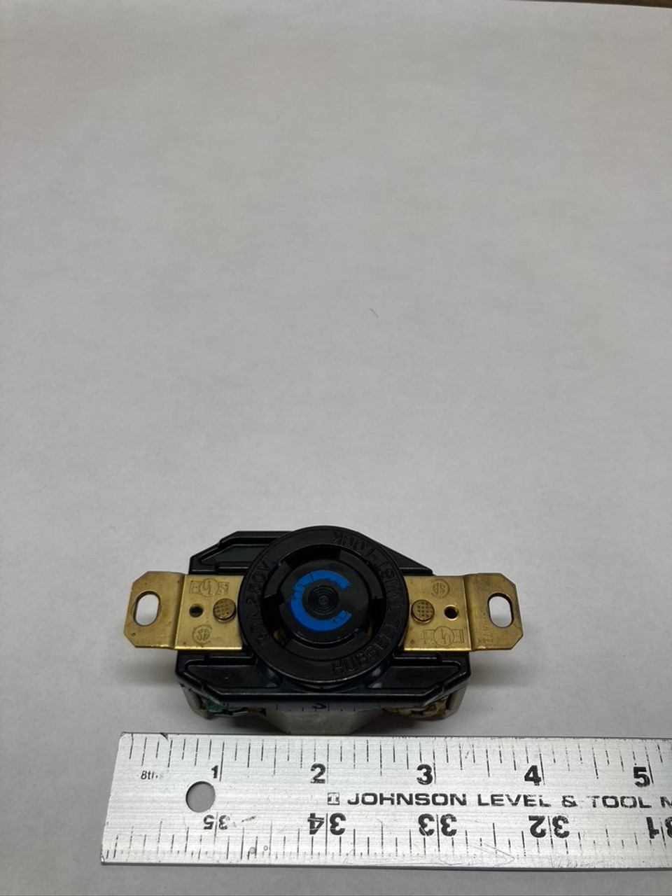 Twist-Lock Black Nylon Single Flush Receptacle HBL2620 Hubbell 30A 250V