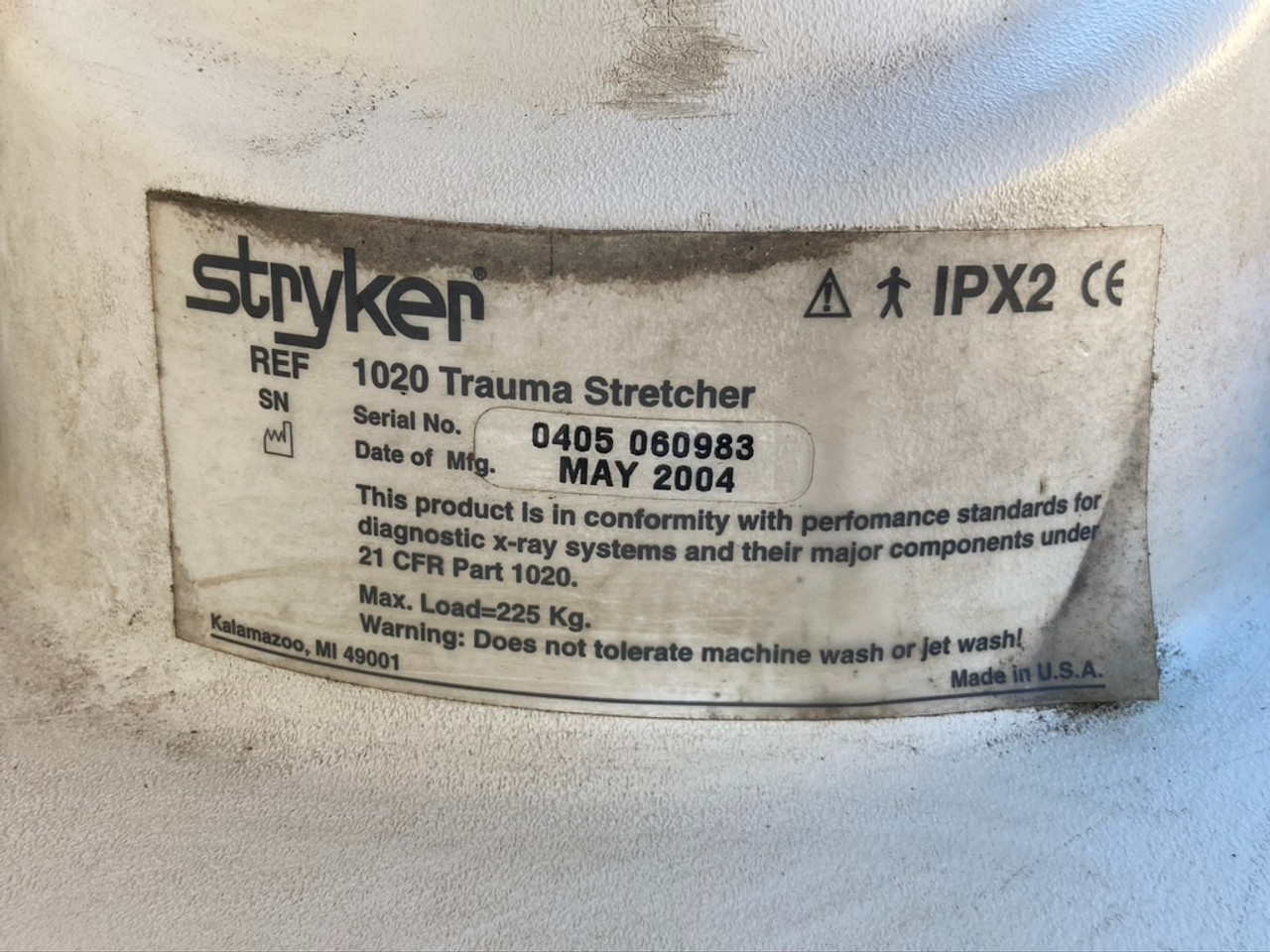 Stryker 1020 Trauma Stretcher US Military Ambulatory Medical