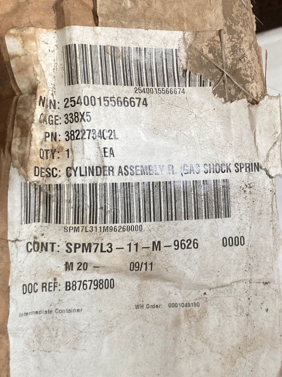 Reaction Cylinder Assembly 3822734C2L Navistar Defense