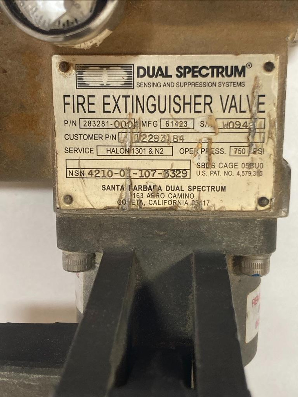 *Still on Shelf* Extinguisher Valve 283281-0004 Kidde Dual Spectrum