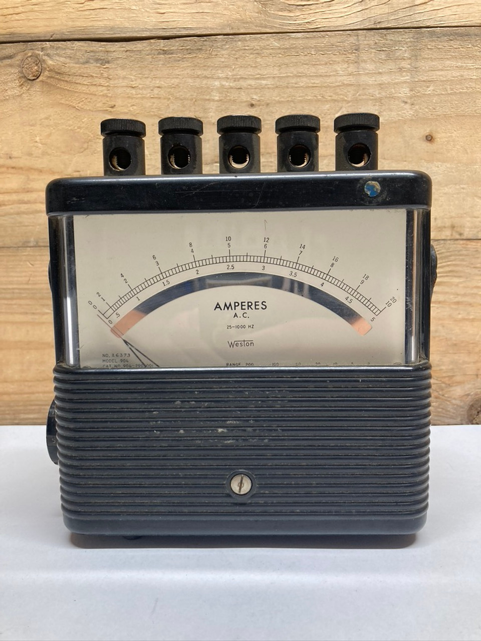 Voltmeter / Ammeter AC Model 904 904-2905001 Weston 25-1000 Hz