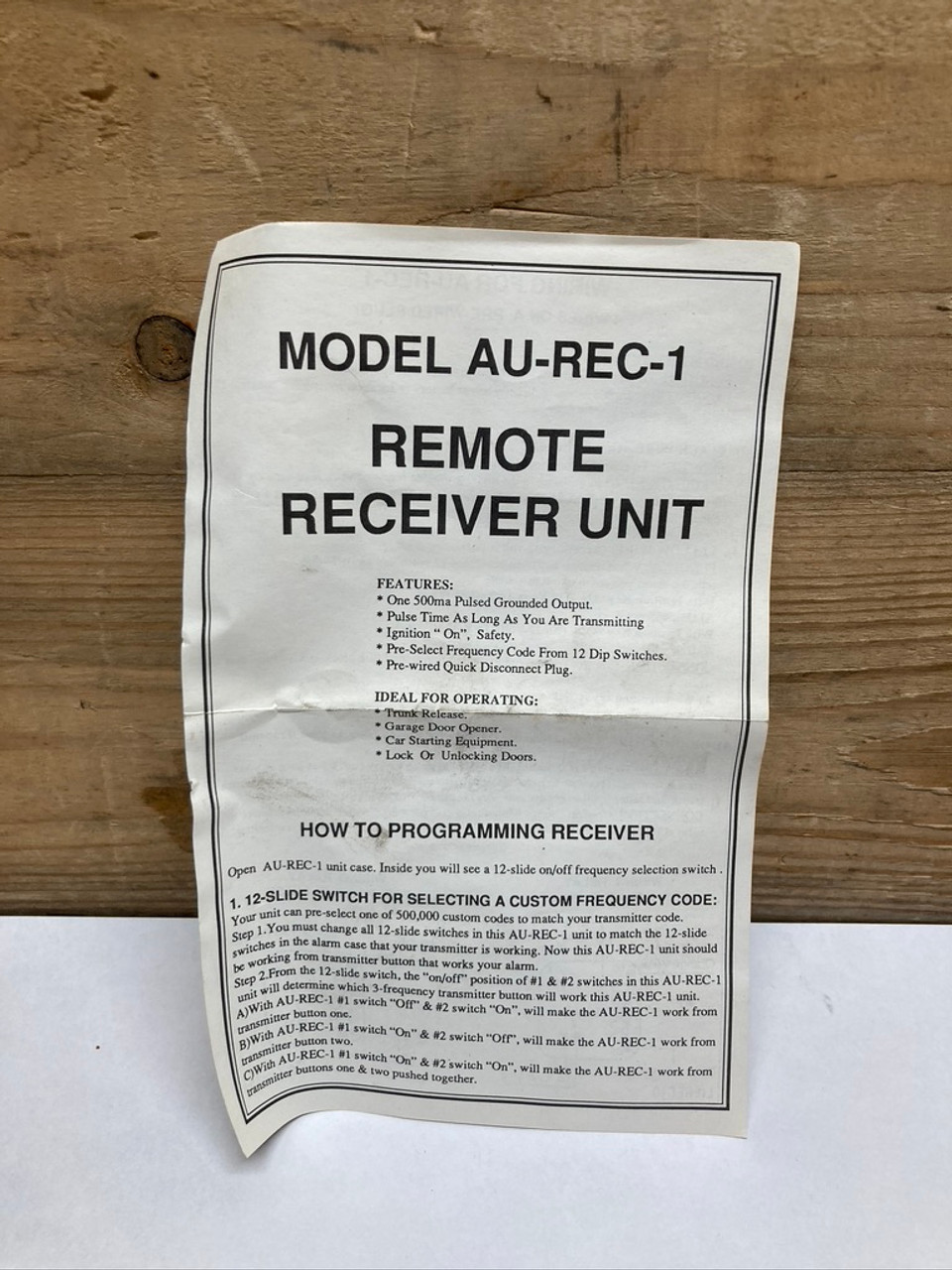 Remote Receiver Unit AU-REC-1 Omega