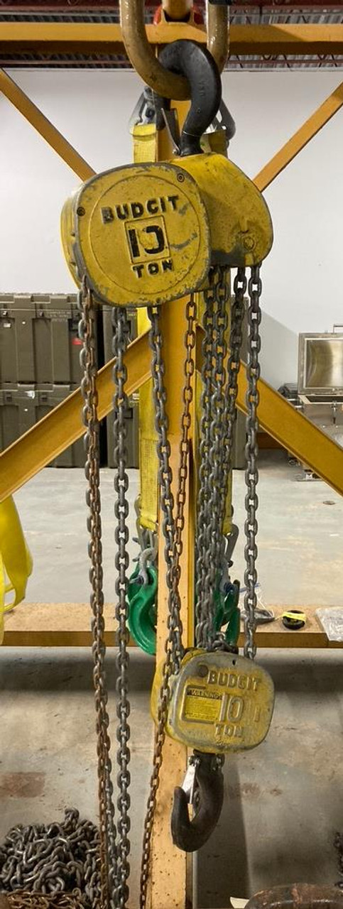 Budgit 10 Ton Manual Chain Hoist MIL-H-904