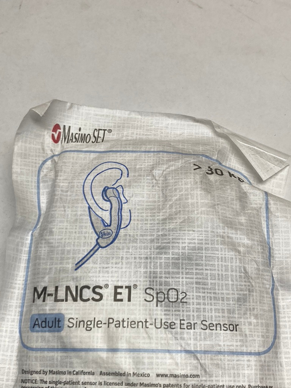 Masimo M-LNCS E1 Adult Disposable Sp02 Adhesive Ear Sensor