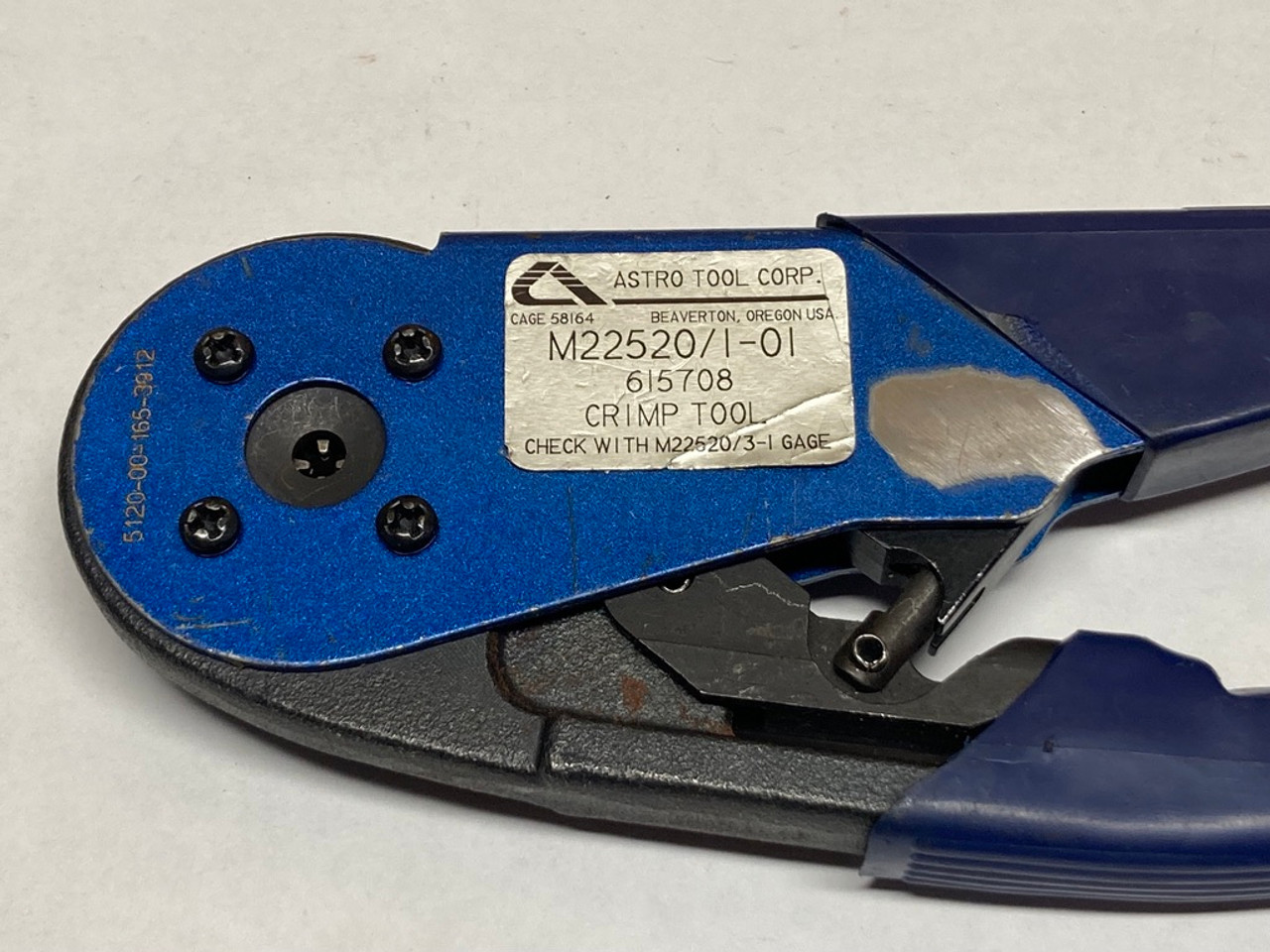 Terminal Hand Crimping Tool M22520/1-01 Astro Tool