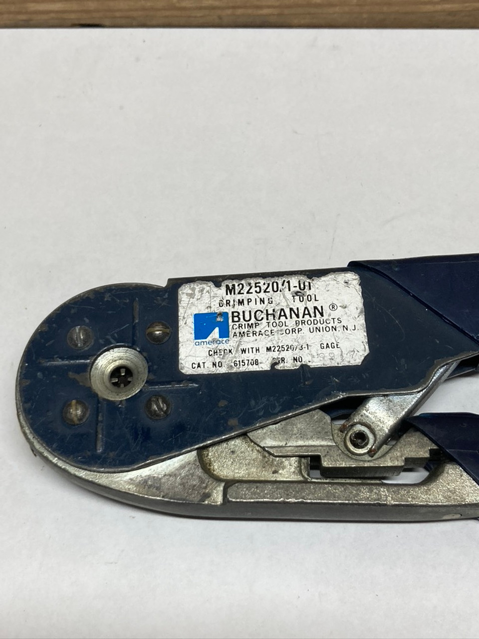 Hand Terminal Crimping Tool M22520/1-01 Buchanan