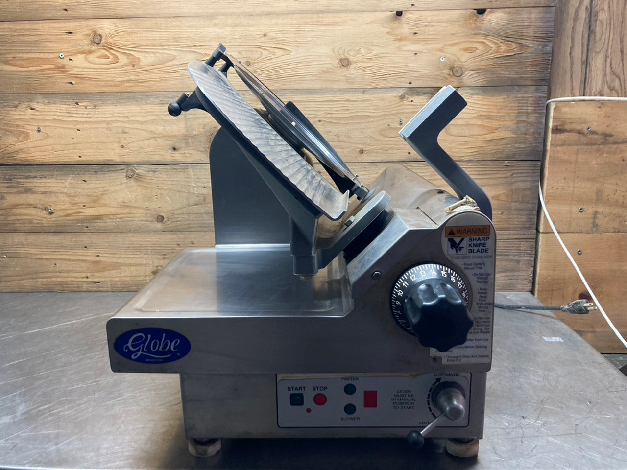 Globe Meat Slicer with 13" Blade