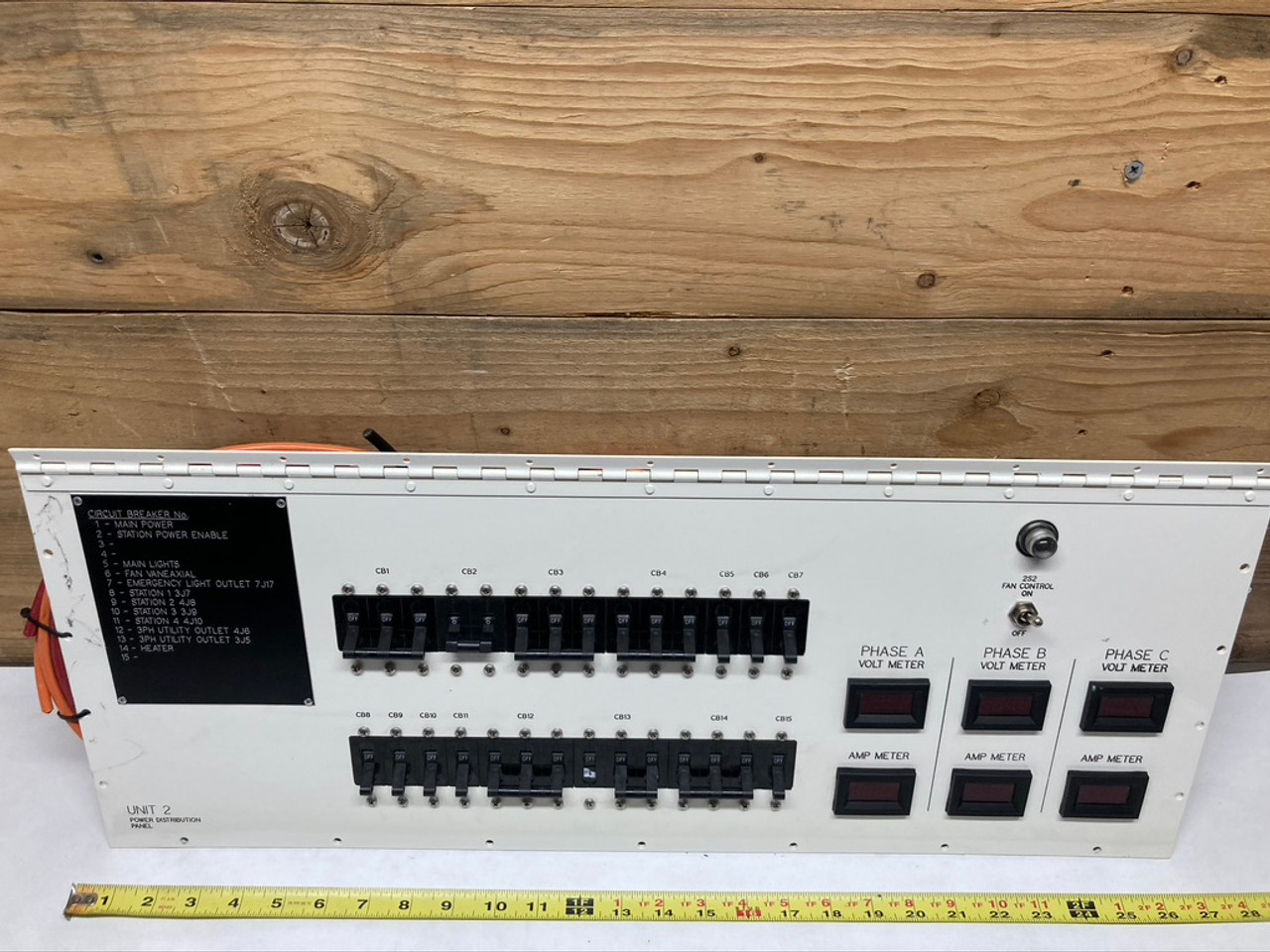 Unit 2 Power Distribution Panel 82A5049B0532-1 EMI Integration