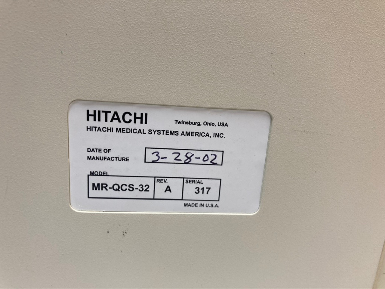 MRP-5000 Quad C-Spine Coil MR-QCS-32 Hitachi