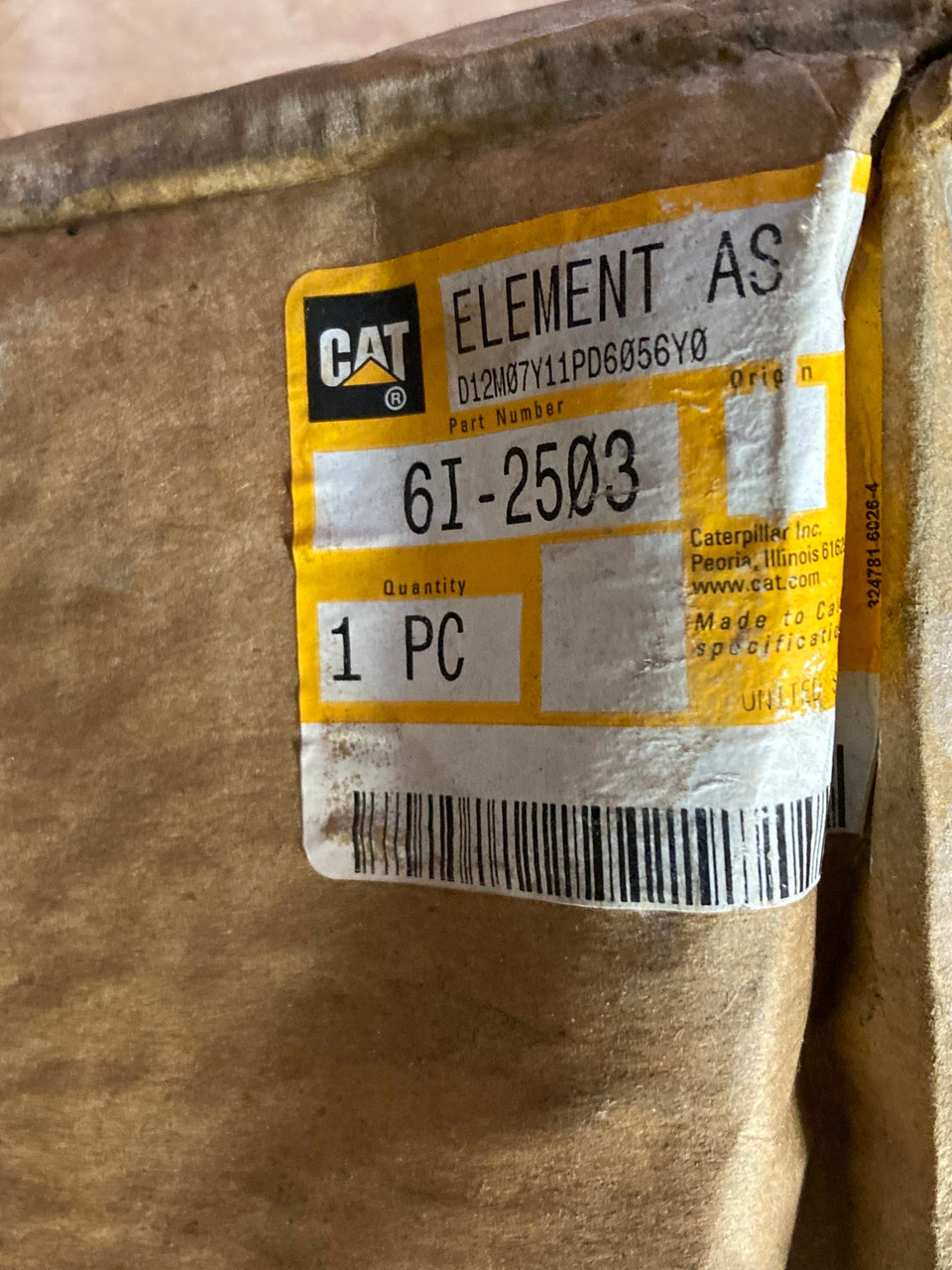 CAT Intake Air Cleaner Filter Element 6I-2503 Caterpillar