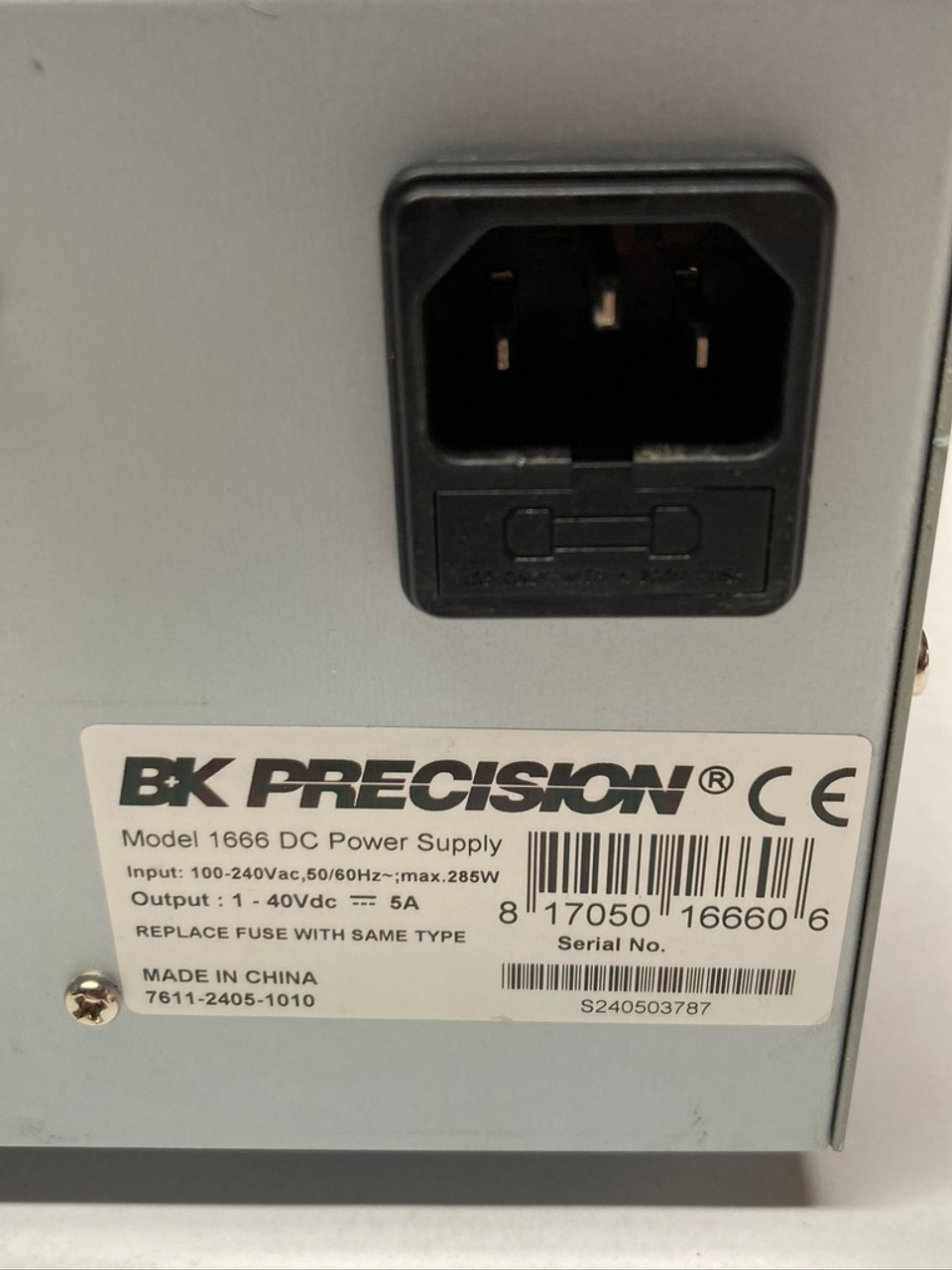 Switching DC Power Supply 1666 BK Precision